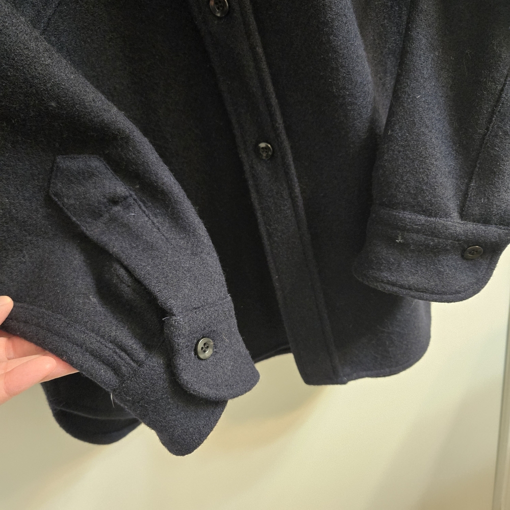 Pendleton 100% Virgin Wool Jacket, Heavy Shirt, Size M, Navy - Picture 7 of 12
